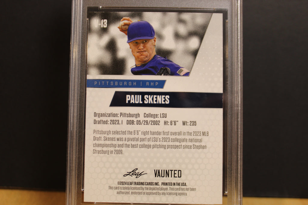 Paul Skenes graded mint 10 rookie card