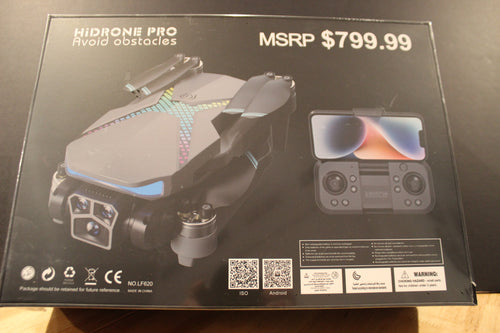 HiDRONE PRO – Foldable 4K Drone with Triple HD Cameras & Obstacle Avoidance